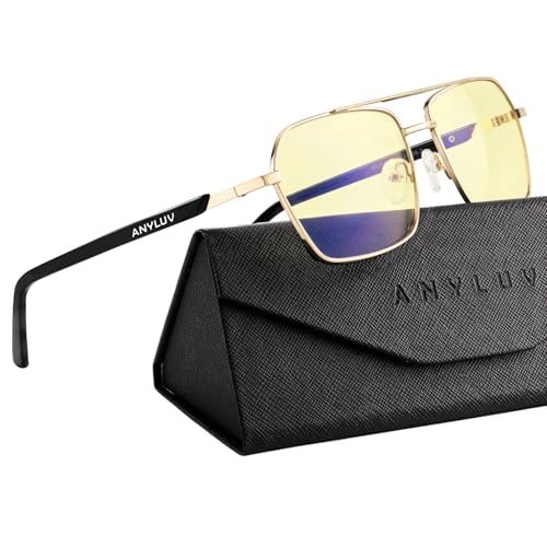ANYLUV Blue Light Glasses MenWomen Blue Light Blocking Glasses Computer Screen Blocker Eyes Protection Glasses - Image 1
