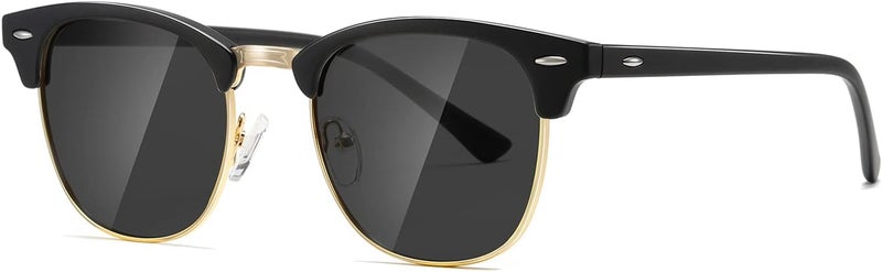 AEVOGUE Polarized Sunglasses For Women And Men Semi Rimless Frame Retro Sun Glasses AE0369 - Image 1