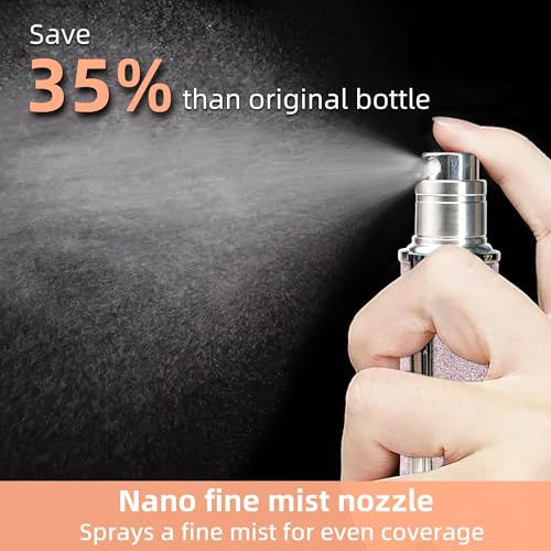 muilsae 5ml Perfume Spray Bottle AG00RB Leather Refillable Dispenser Bottom Fill Fragrance Scent Container Portable and Leakproof Suitable for Traveling Outgoing Sparkling Rainbow - Image 3