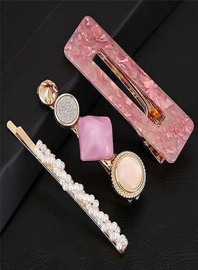 BOTIST 3Pcs Acrylic Hair Clip/Pearl Hair Clip/Styling Hair Accessories/Elegant Pearl Hair Pins For Women & Girls - Image 1