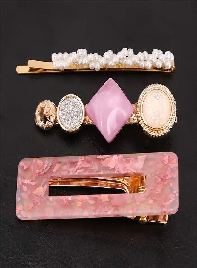 BOTIST 3Pcs Acrylic Hair Clip/Pearl Hair Clip/Styling Hair Accessories/Elegant Pearl Hair Pins For Women & Girls - Image 3