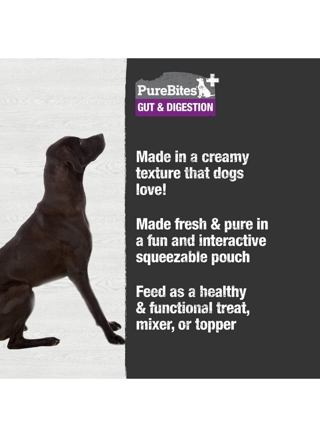 بيور بيتيس PureBites+ Gut & Digestion Squeezables for Dogs، 5 مكونات فقط، علبة تحتوي على 15 قطعة - Image 4