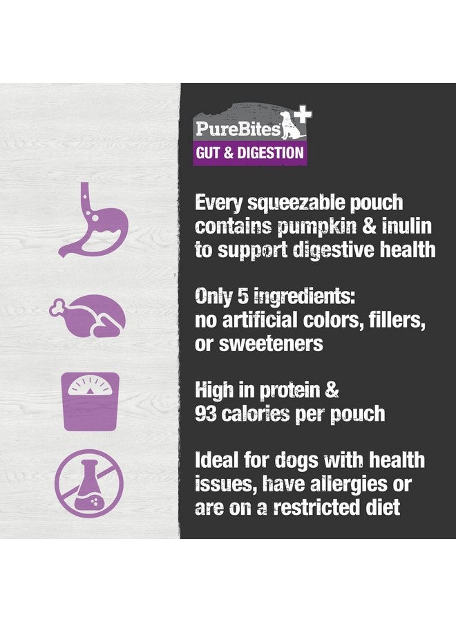 بيور بيتيس PureBites+ Gut & Digestion Squeezables for Dogs، 5 مكونات فقط، علبة تحتوي على 15 قطعة - Image 5