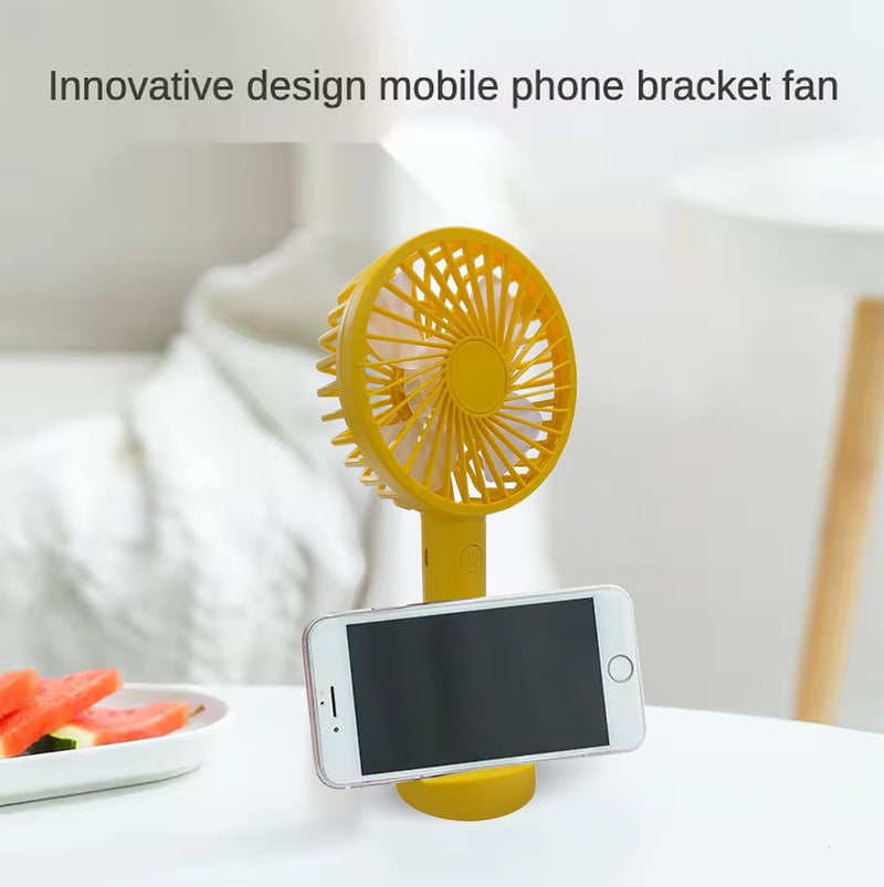 Artifax Makeup Fan ART-B-1 with USB Charging, Portable Compact Design with Detachable Stand and Mobile Holder, 3-Speed Settings, Ideal for Indoor and Outdoor Use (Orange). - Image 3