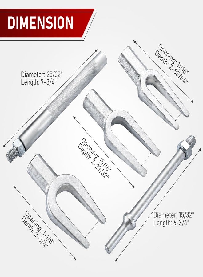 ATP Ball Joint Tie Rod and Pitman Arm 5 Piece Tool Kit Separator for Cars and Light Trucks - Image 3