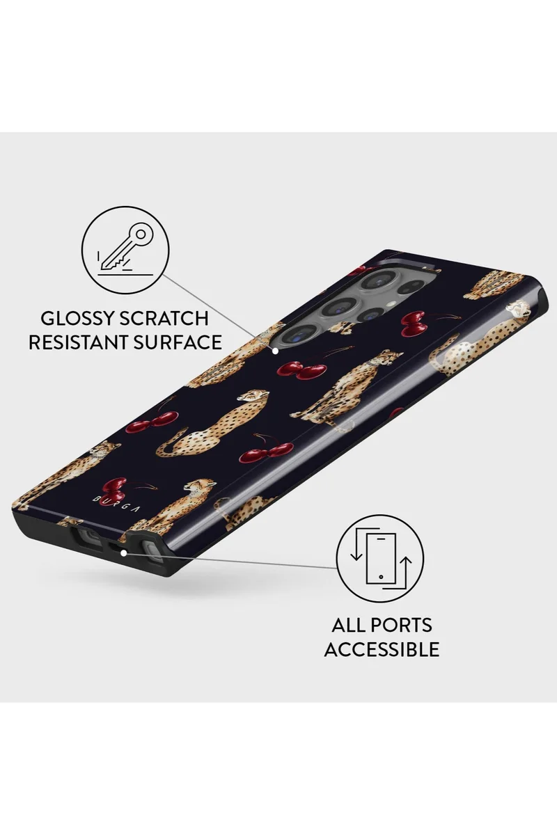 Burga multicolour Samsung Galaxy S24 Ultra Case - Cougar For Screen & Camera Protection Printed Case  | Best Price UAE