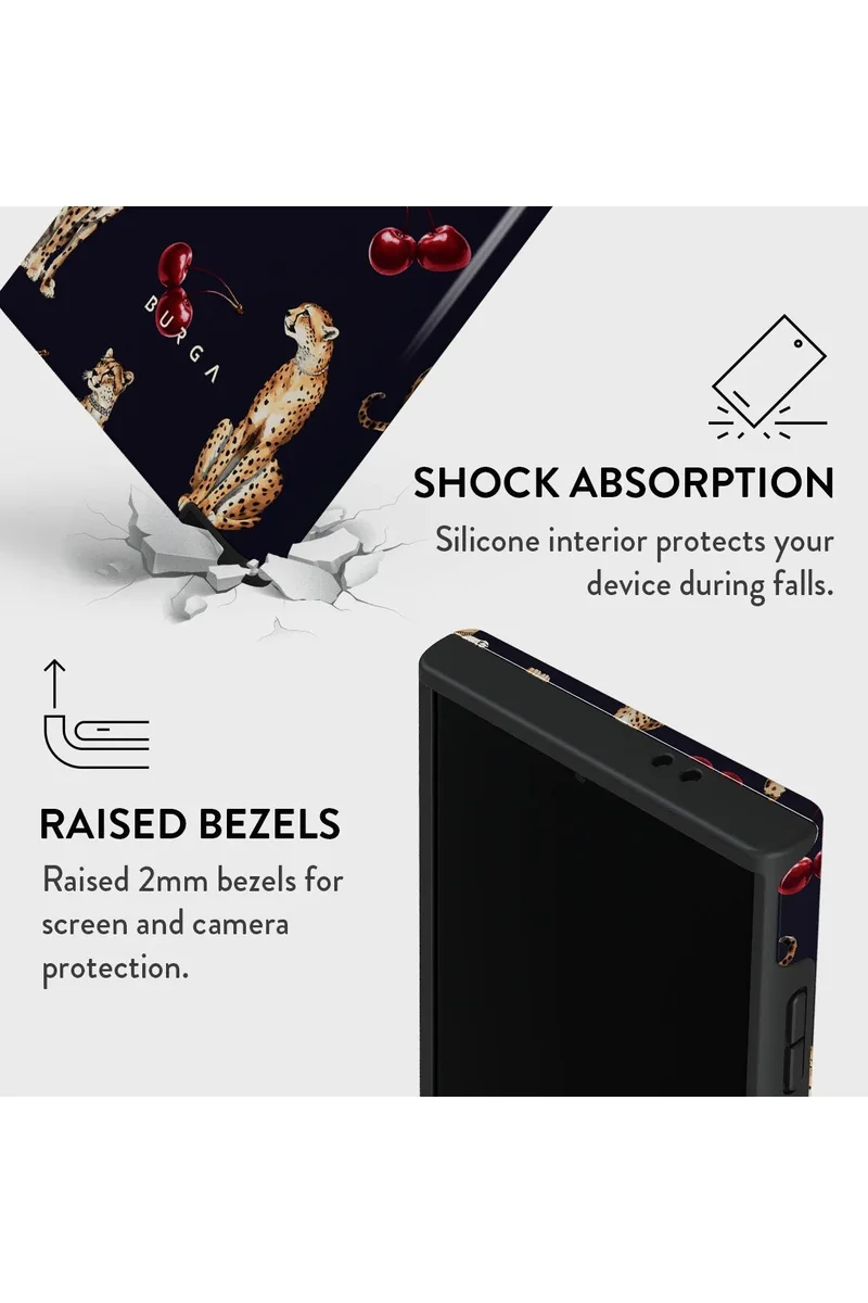 Burga multicolour Samsung Galaxy S24 Ultra Case - Cougar For Screen & Camera Protection Printed Case  | Best Price UAE