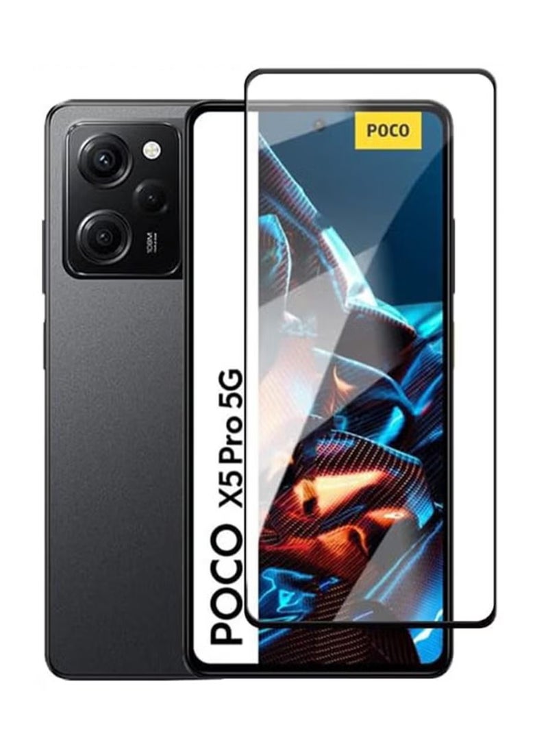 Generic - For Xiaomi POCO X5 Pro /Redmi Note 12 Pro 5G Screen Protector – Edge to Edge Tempered Glass Screen Protector, High Transparency, Delicate Touch, Anti-Explosion, Smooth Arc Edges, Easy Installation - Image 1