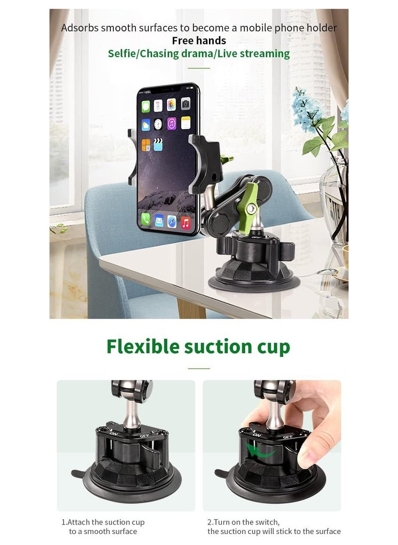 LanParte - Universal Ball Head Arm for Phone New 360° Rotating Car Phone Holder Mount - Image 1