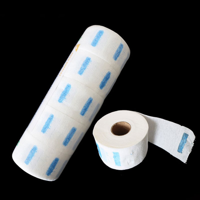 8 Role of 800 Sheets Disposable Neck Paper Flexible Hairdressing Protective Neck Paper Practical Haircut Neck Protector for Barber Home (White) - Image 5