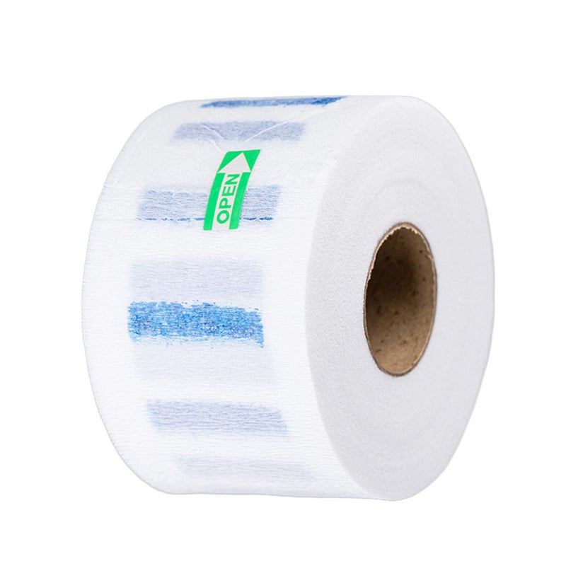 8 Role of 800 Sheets Disposable Neck Paper Flexible Hairdressing Protective Neck Paper Practical Haircut Neck Protector for Barber Home (White) - Image 1