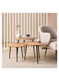 Home Box طاولة nesting من الخشب الصلب Lack 60 × 45 × 60 سم  - Image 5