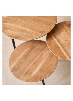 Home Box طاولة nesting من الخشب الصلب Lack 60 × 45 × 60 سم  - Image 3