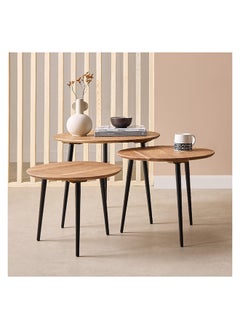 Home Box طاولة nesting من الخشب الصلب Lack 60 × 45 × 60 سم  - Image 2
