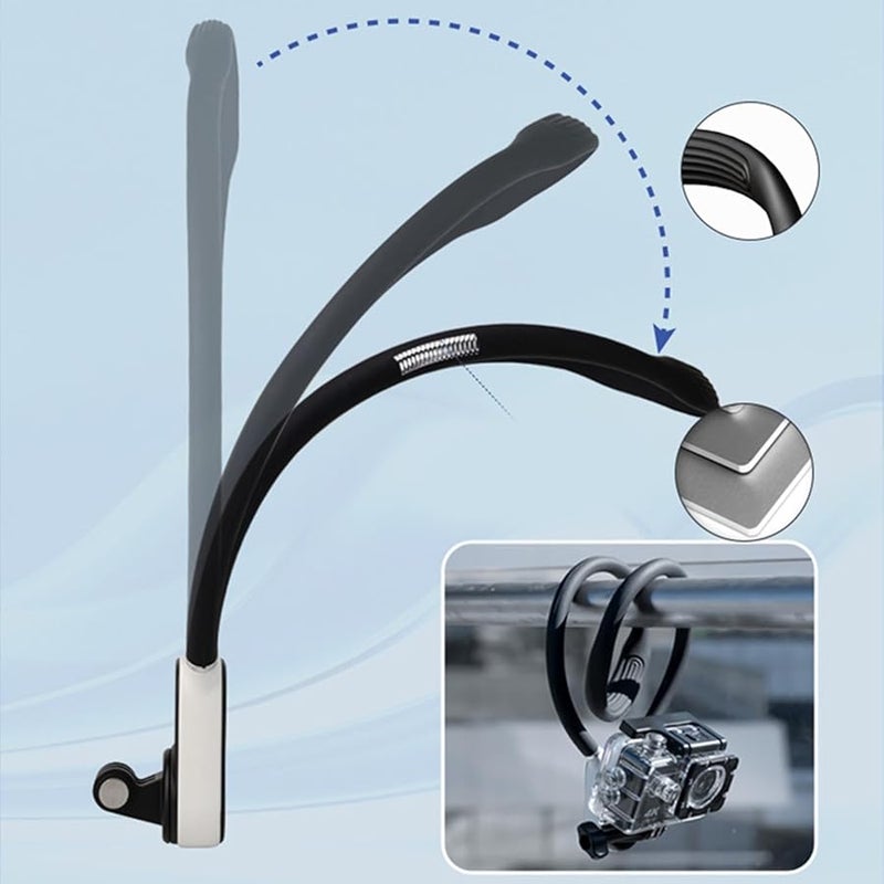 Starlight Color Wearable Bendable Neck Mount Holder for Action Camera Pocket 3 - Image 3