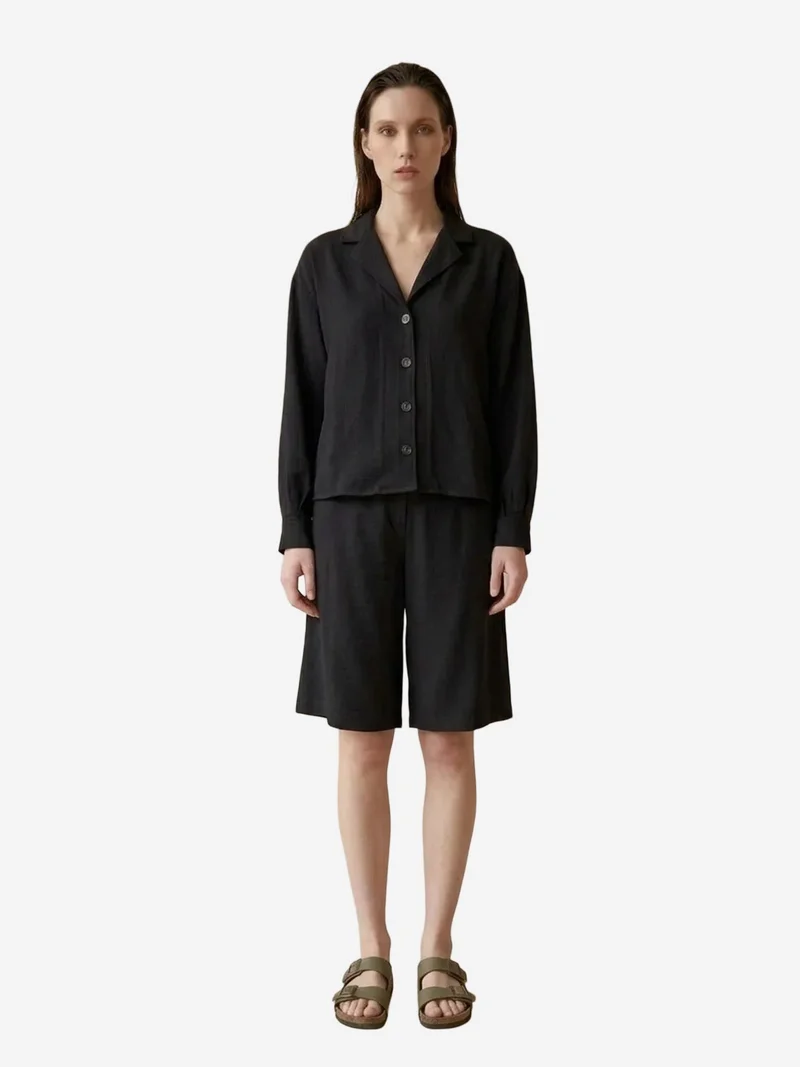 MY FASHION MY FASHION Cotton Poplin Shirt and Shorts Set