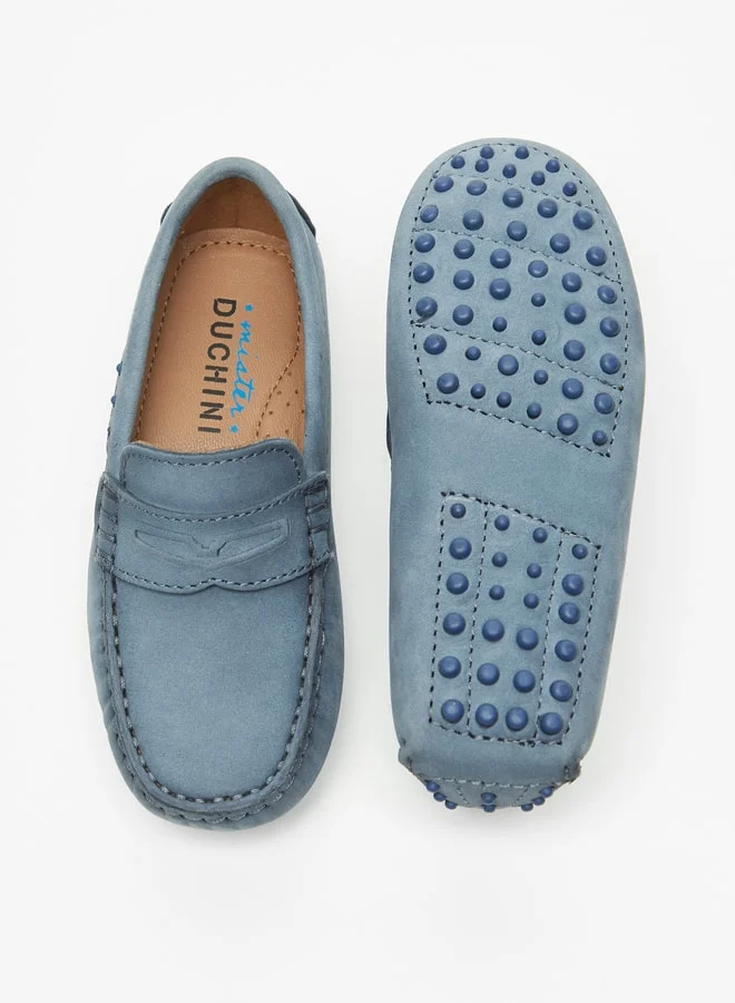 سيد دوتشيني Boys Solid Slip-On Mocassin