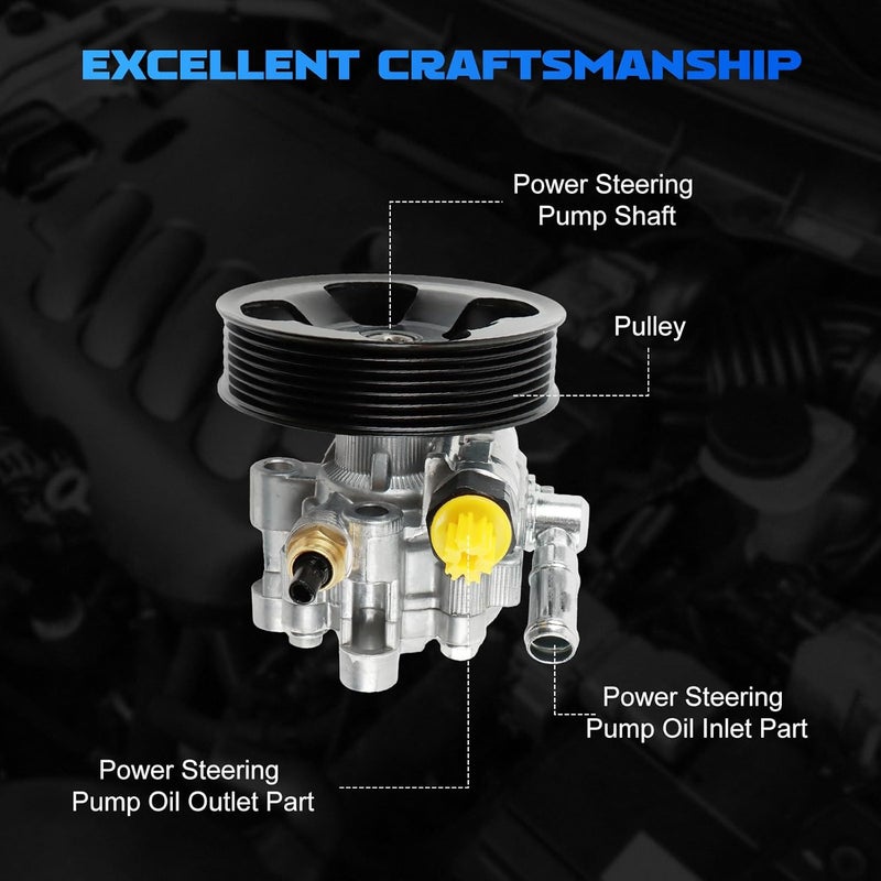 YOMALL Power Steering Pump 21-5498 for Toyota Camry, Avalon, and ES350 - Image 3