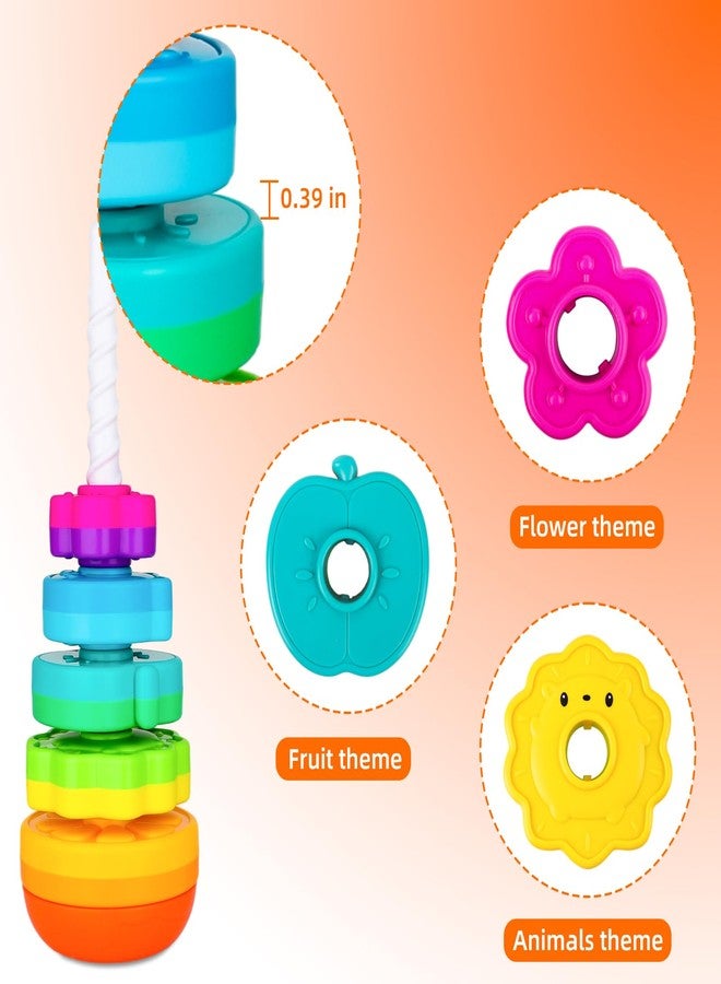BYFWH Spinning Stacking Toys for Babies 12+ Month Ring Stacker Stacking for Toddlers 1-3 Montessori Toys,Educational Learning Sensory Toy for Kids Easter Christmas Birthday Present for Baby - Image 4