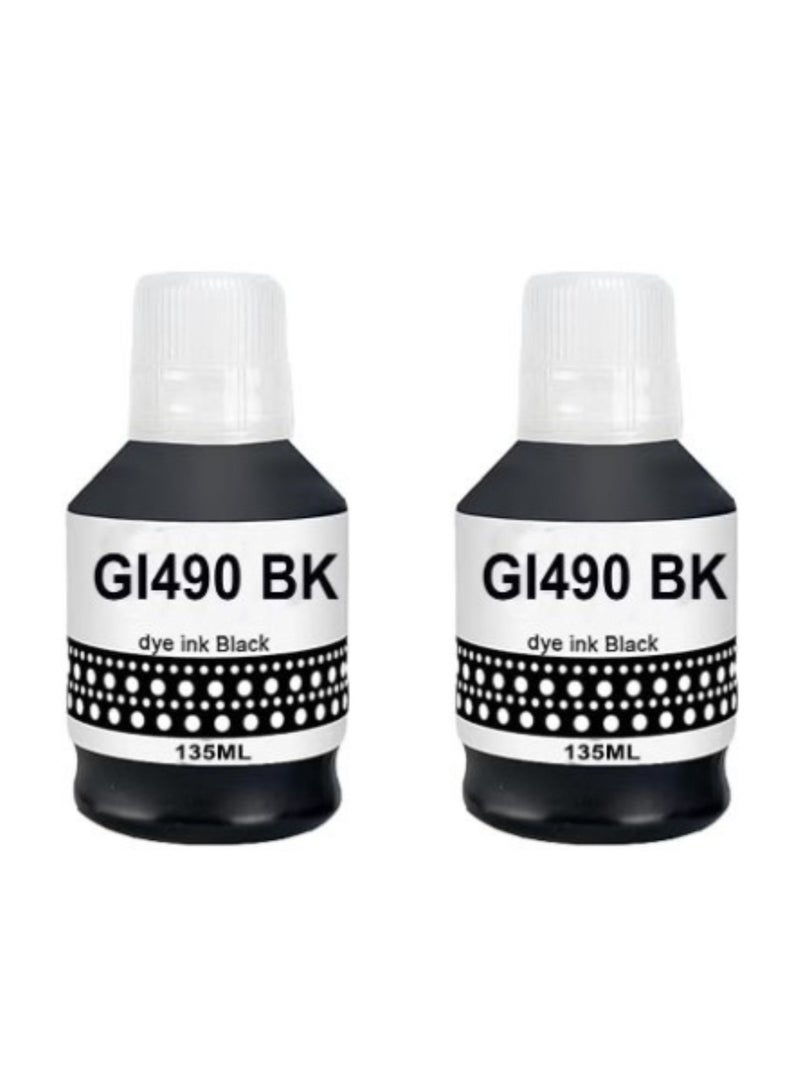 Terabyte GI-490 ink (Pack of 2) for PIXMA G3400 G2400 G1400 G4400 G1411 G2411 G3411 G4411 G4410 G3410 - Image 1