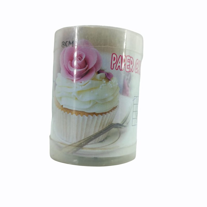 Folca 8cm 100 Pcs Baking Paper Cupcake Liner Muffin Cup 24pcs SetRandom Design Color - Image 3