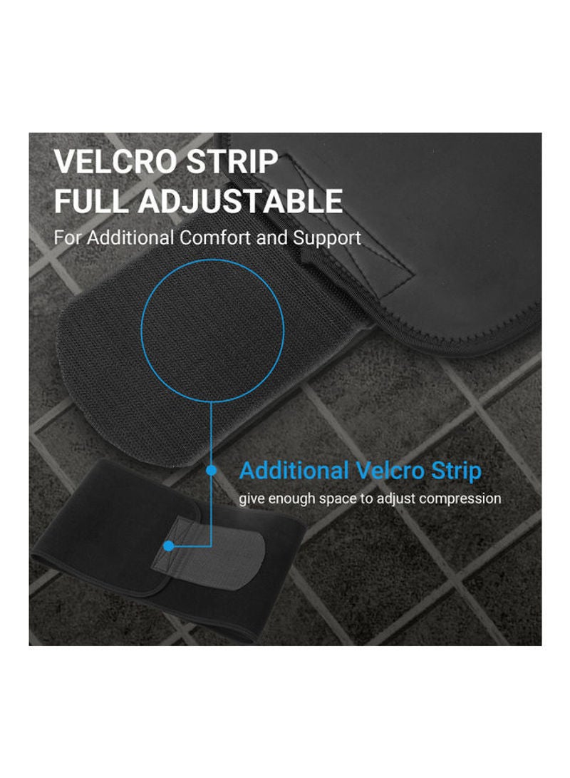 NIBEMINENT Waist Trimmer Sweat Sauna Slim Belt - Size M Black 26cm - Image 4