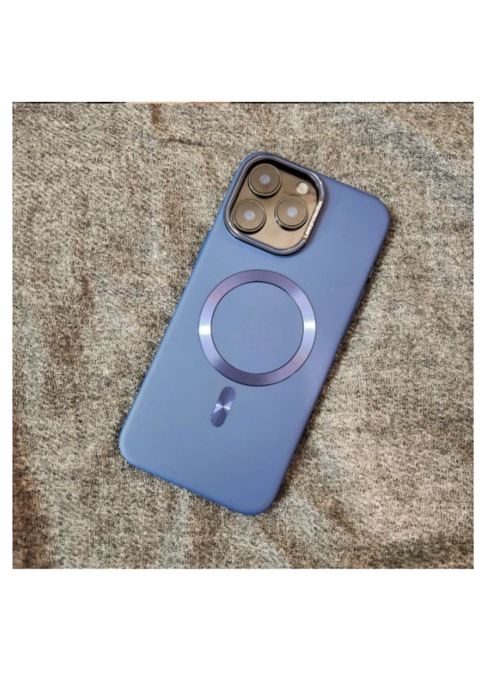 Generic - Premium Meg-safe Slim Case Iphone 15 Wireless Charging – Blue - Image 1