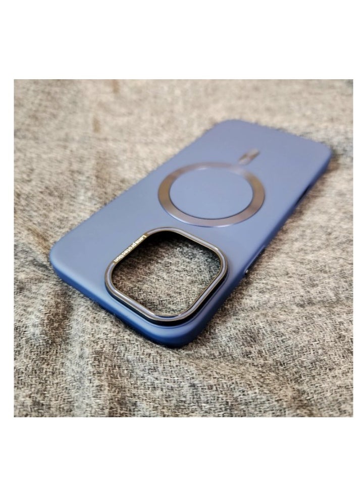 Generic - Premium Meg-safe Slim Case Iphone 15 Wireless Charging – Blue - Image 1