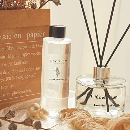 Chloefu LAN زيت عطر خشب الصندل من شلوفو لان 200 مل / 6.76 أونصة سائلة لموزع الروائح المنزلية، إعادة تعبئة زيوت معطرة، أعواد موزع، موزع حمام، الأفضل للعلاج بالروائح، السبا والمنزل، 0% كحول - Image 4