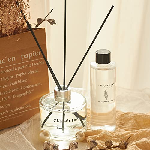 Chloefu LAN زيت عطر خشب الصندل من شلوفو لان 200 مل / 6.76 أونصة سائلة لموزع الروائح المنزلية، إعادة تعبئة زيوت معطرة، أعواد موزع، موزع حمام، الأفضل للعلاج بالروائح، السبا والمنزل، 0% كحول - Image 5