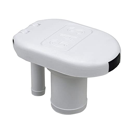 Perko 1319DPGWHT Polymer Vented Straight Neck Gas Fill for 1.5" Hose - White - Image 3