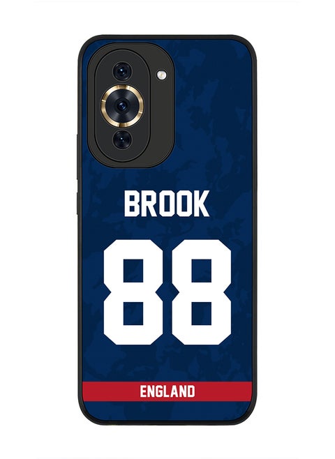Rugged Black Edge Case for Huawei nova 10 Pro, Slim fit Soft Case Flexible Rubber Edges Thin Cover - Player Name - Harry Brook, Jersey Number- 88