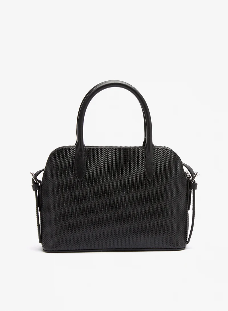 لاكوست حقيبة ساتشيل بمقبض علوي بشعار