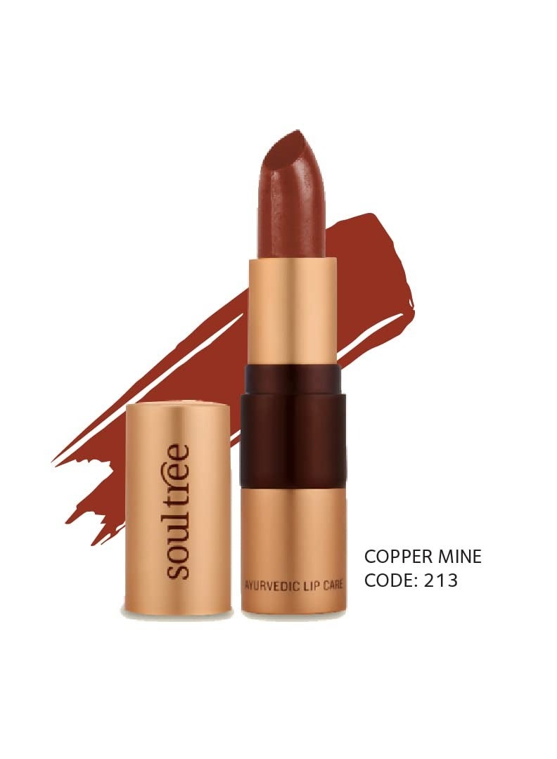 SoulTree Ayurvedic Lipstick Copper Mine 213 4gm - Image 2