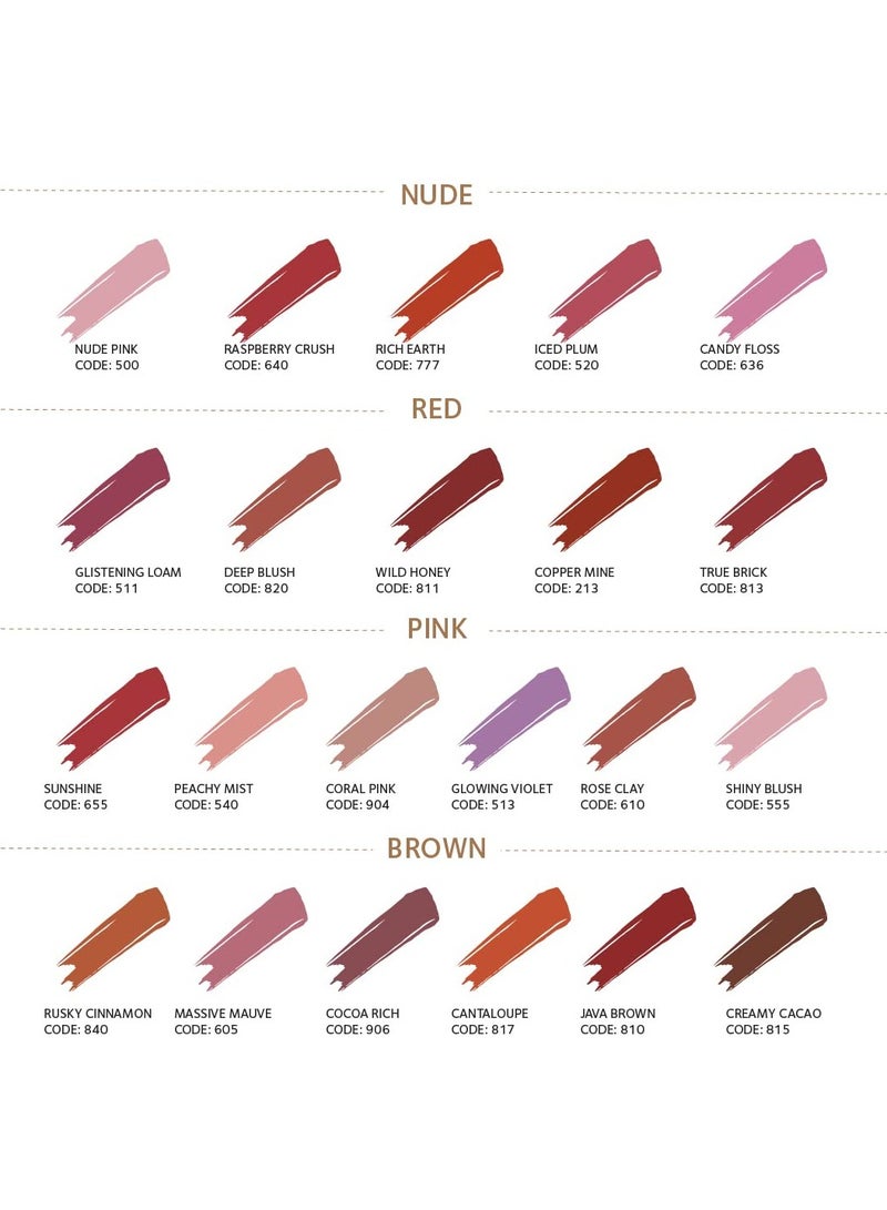 SoulTree Ayurvedic Lipstick Copper Mine 213 4gm - Image 3