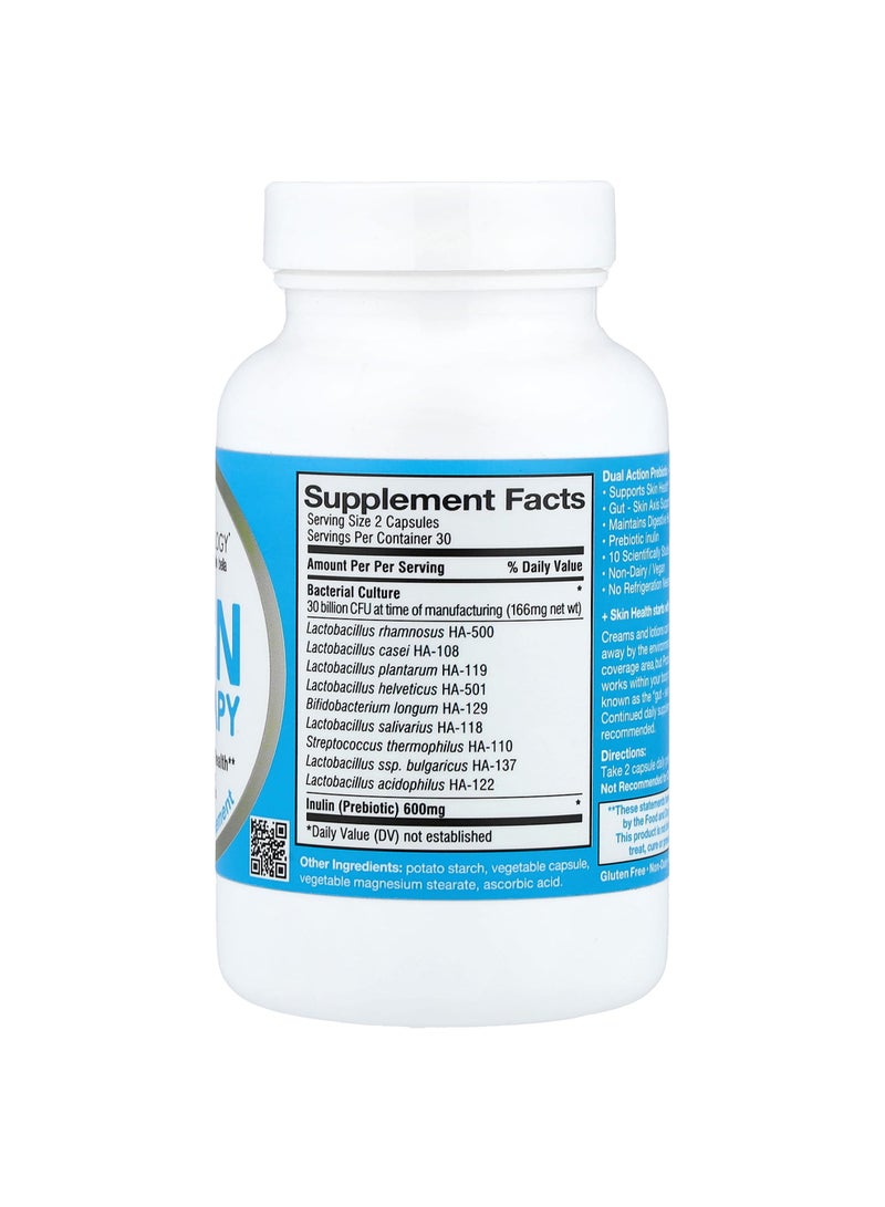 بيل+بيلا Probiology®، بروبيوتيك لعلاج البشرة، 30 كبسولة (15 مليار وحدة تشكيل مستعمرة لكل كبسولة) - Image 2