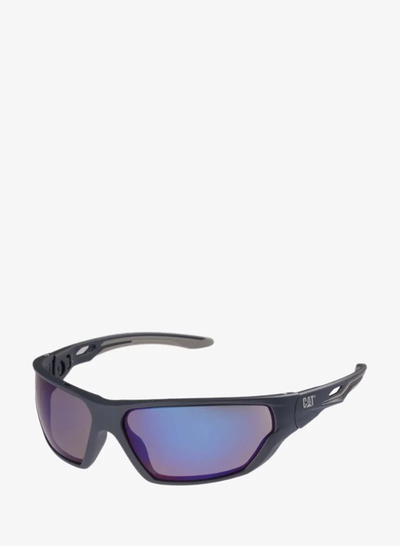 Caterpillar CAT CTSF‑OVERHAUL Men’s Oversized TR90 Sunglasses – 74mm Shield Frame – Rubber Grip Temples – Polarized Look