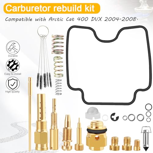QAZAKY Carburetor Rebuild Kit Compatible with Suzuki Quadsport Z400 LTZ400 LTZ 400 LTZ400Z Kawasaki KFX400 KSF400 Arctic Cat 400 DVX 2003 2004 2005 2006 2007 2008 Carb Repair Set - Image 5