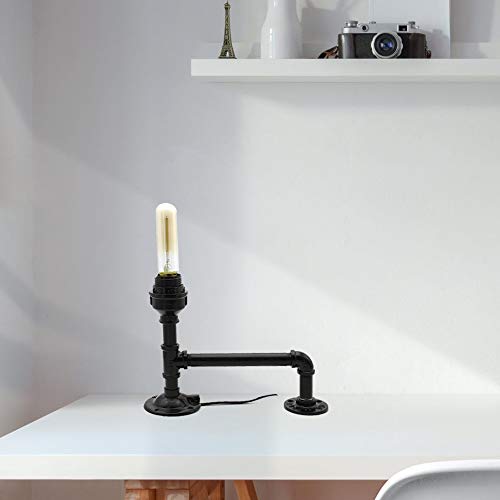 GeilSpace Tee, Malleable Iron Pipe Fittings - Vintage DIY Industrial Shelving, Industrial Decor, Furniture DIY (1/2", Black) - Image 5
