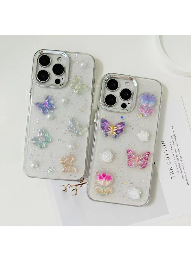 Zaboon Case For iPhone 12 Pro Max 3D Colorful Crystal Butterfly TPU Phone Case - Image 3