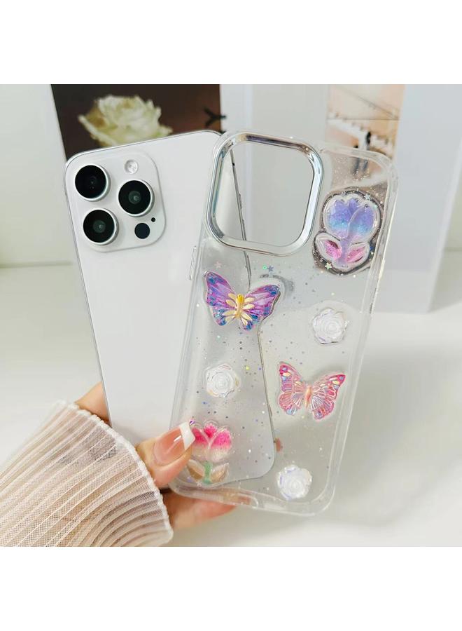 Zaboon Case For iPhone 12 Pro Max 3D Colorful Crystal Butterfly TPU Phone Case - Image 4