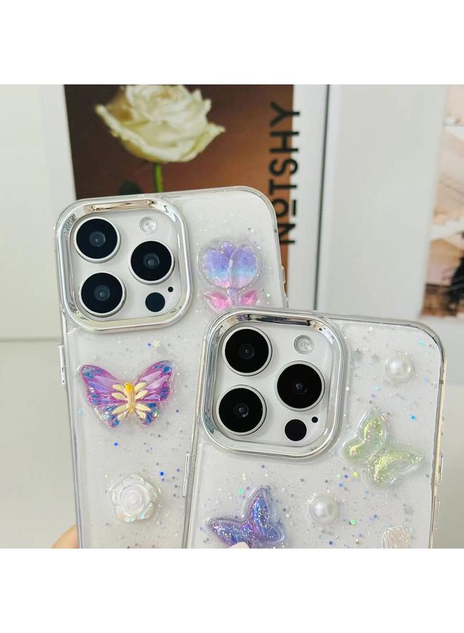 Zaboon Case For iPhone 12 Pro Max 3D Colorful Crystal Butterfly TPU Phone Case - Image 5