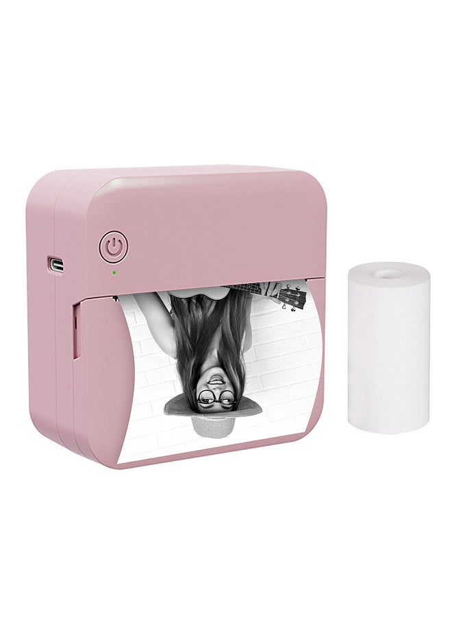 Generic Mini Pocket Thermal Printer Multifunction Portable Sticker Maker 203DPI Instant Photo Printing Support BT Connection for Smartphone with 1 Paper Roll 57mm Compatible with iOS Android  System  - Image 1