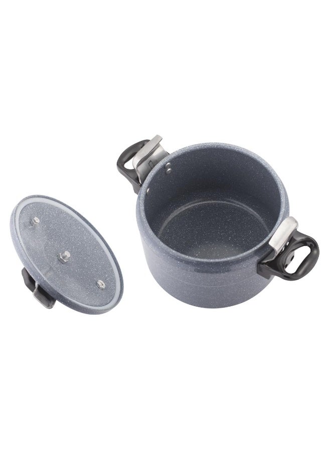 Tradeo 9L Granite Pressure Cooker, Induction Base, Heavy Duty Aluminium, Fast Cooking, Safety Lock Lid - Image 3