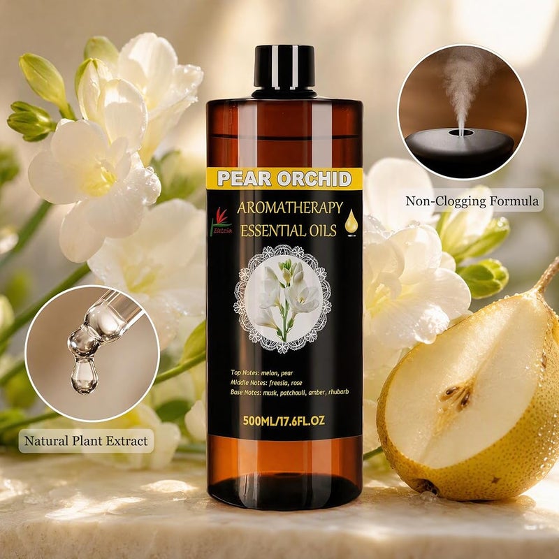 Elitzia Essential Oils for Essential Oil Diffuser Humidifier Natural Aromatherapy Rose Plant Extracts Pure Aroma Essential Oil Floral Fragrance Women Stress Relief Relax 500ML Home Use ET500EO2 - Image 5