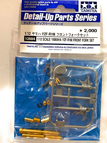 Tamiya 12684 1:12 Fork Set Yamaha YZF-R1M 14133, Model Building, Plastic Kit, Hobby, Crafts, Gluing, Model Kit, Model, Assembling - Image 2