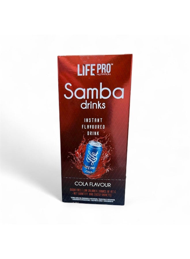 Life Pro Samba Cola Flavor Water Life Pro Nutrition 12 sachets - Image 2