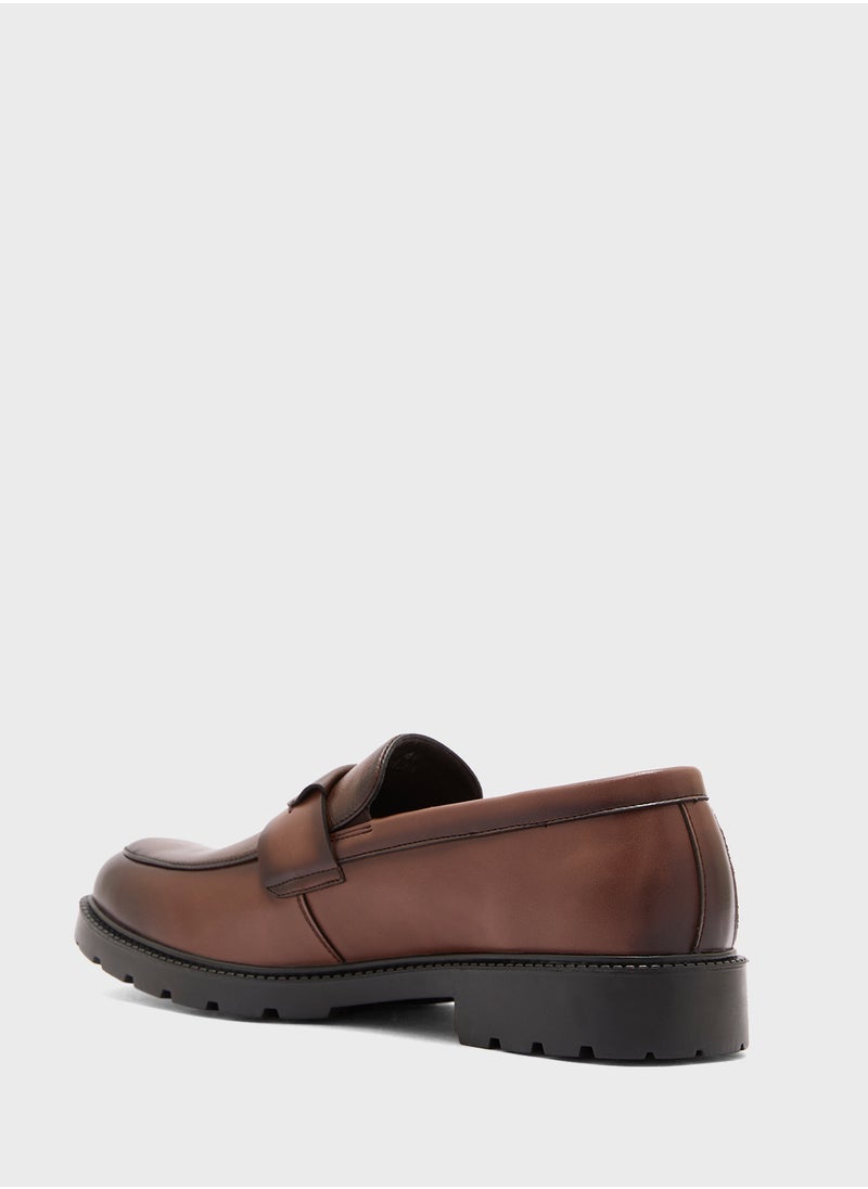 Robert Wood Texture Detail Formal Slip Ons  - Image 2