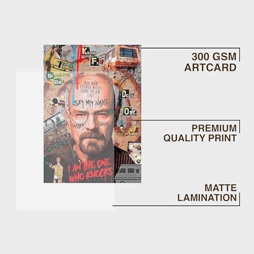 CodersParadise Wooden Heisenberg Wall Poster Frame – 8×12" (A4 Size) Premium Hanging Art Frame | Stylish Wall Decor for Bedroom, Living Room & Home Aesthetic - Image 4