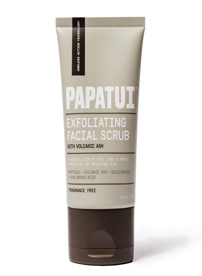 Papatui by Dwayne Johnson Exfoliating Facial Scrub for Men | Unscented | Visibly Smooths Wrinkles & Fine Lines | Made with Peptides, Volcanic Ash, Niacinamide, & Hyaluronic Acid | 4oz - Image 1